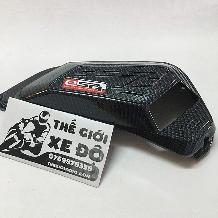 Ốp pô e Sh 2020 - 2021 - 2022 carbon - phụ kiện đồ chơi trang trí cacbon bầu lọc gió xe Sh Việt 125i 150i
