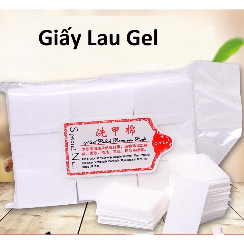 Giấy lau gel loại không dính lông bịch to 1000 tấm