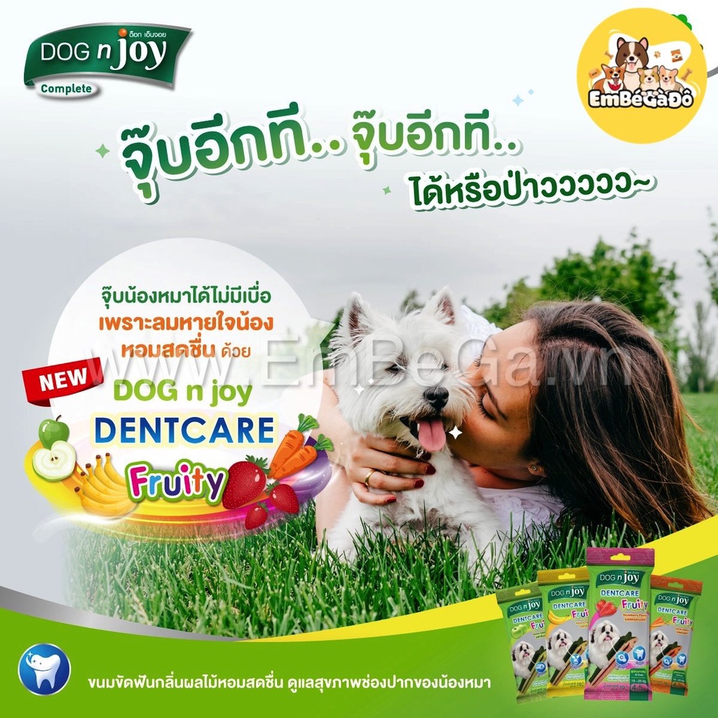 [THANH GẶM CHO CHÓ ]DOGNJOY XƯƠNG GẶM SẠCH RĂNG DOG N JOY DENTCARE