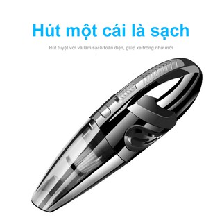 Máy hút bụi cầm tay mini không dây cho xe ô tô