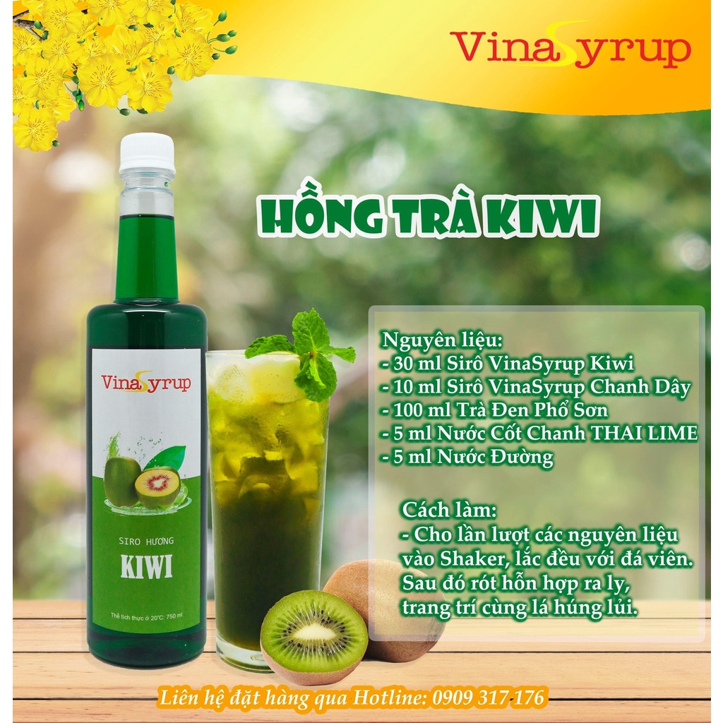 Siro Kiwi VinaSyrup 750ml