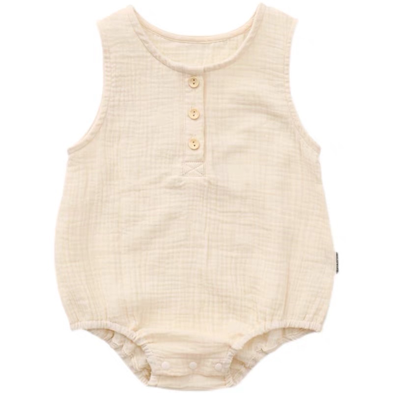 Bodysuit vải đũi siêu mềm mát cho bé