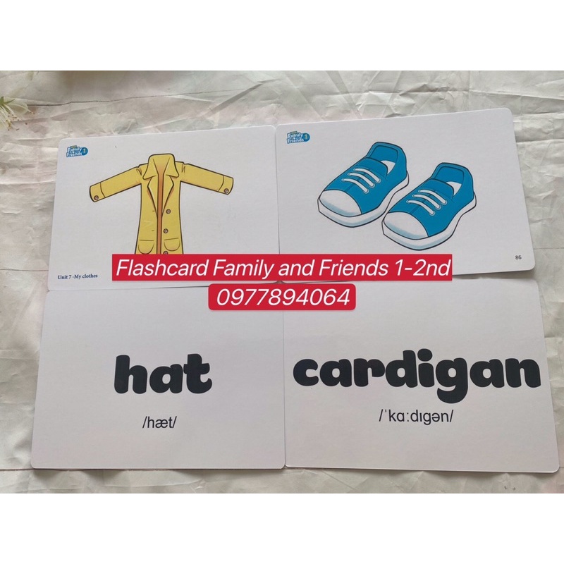 [PHIÊN BẢN 2nd] Flashcard Family and Friends Stater -1-2-3-4-5