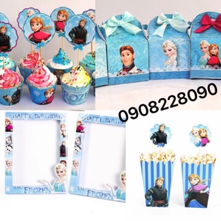 Set Trang trí bàn sinh nhật Elsa