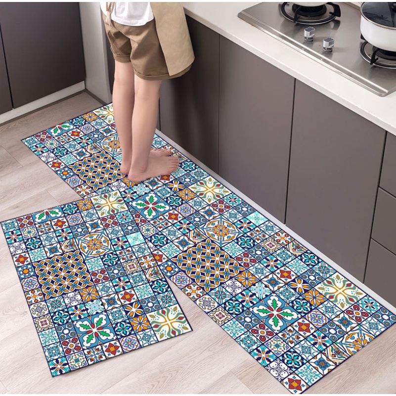 Bộ 2 tấm thảm bếp mẫu mới- NHIỀU MẪU