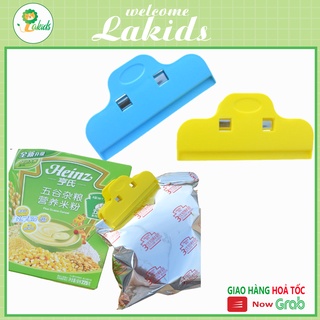 Kẹp niêm phong miệng túi thực phẩm đa năng bằng nhựa tiện lợi an toàn cho bé và gia đình LAKIDS