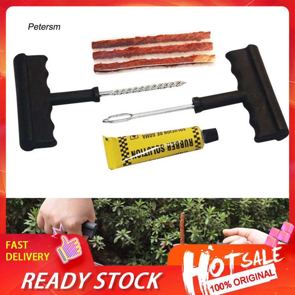 Bộ 6 dụng cụ sửa chữa lốp xe hơi/xe mô tô không săm bị thủng tiện dụng