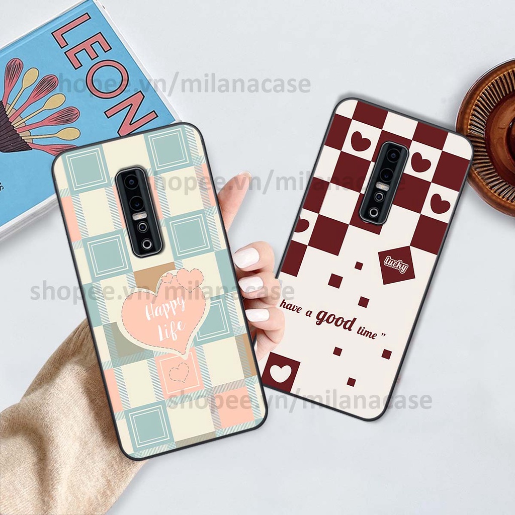 Ốp Vivo V17 Pro caro họa tiết nhiều màu sắc siêu đẹp thời trang cá tính