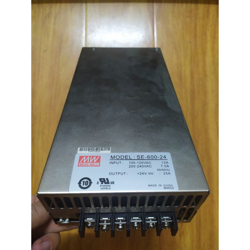 Nguồn Meanwell SE-600-24 24V-25A, Cosel 24V -12.5A ( hàng cũ tháo máy )