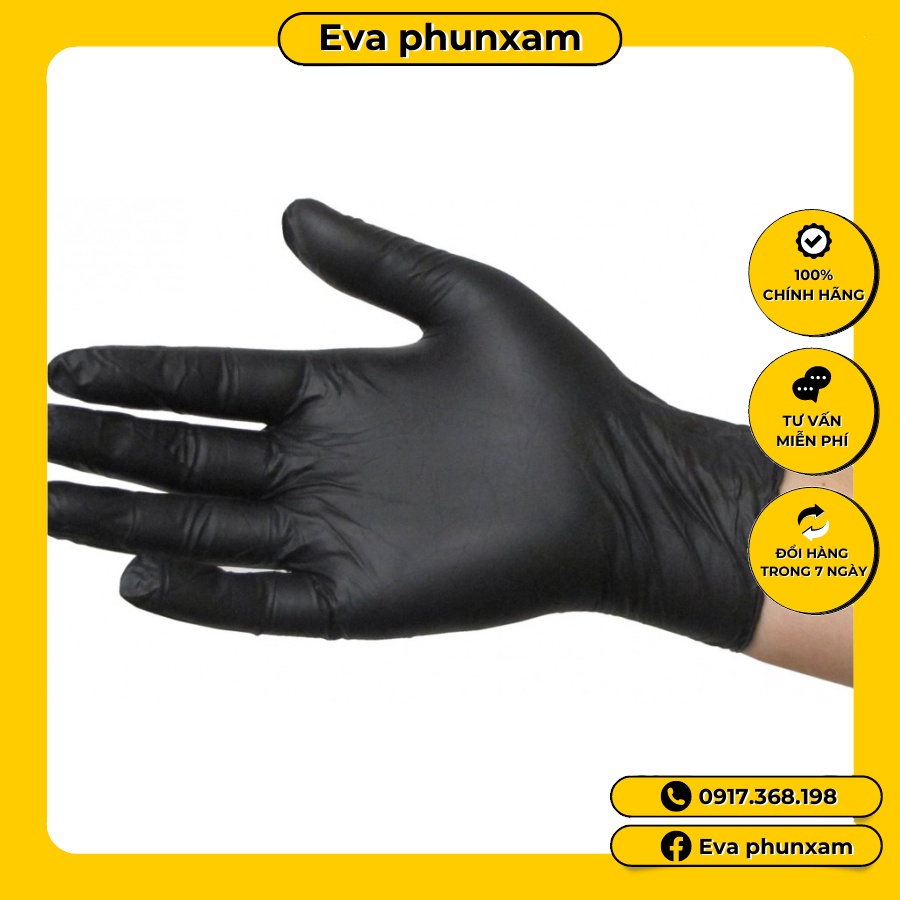 (50-100 cái)Găng tay y tế không bột màu đen | màu xanh hộp