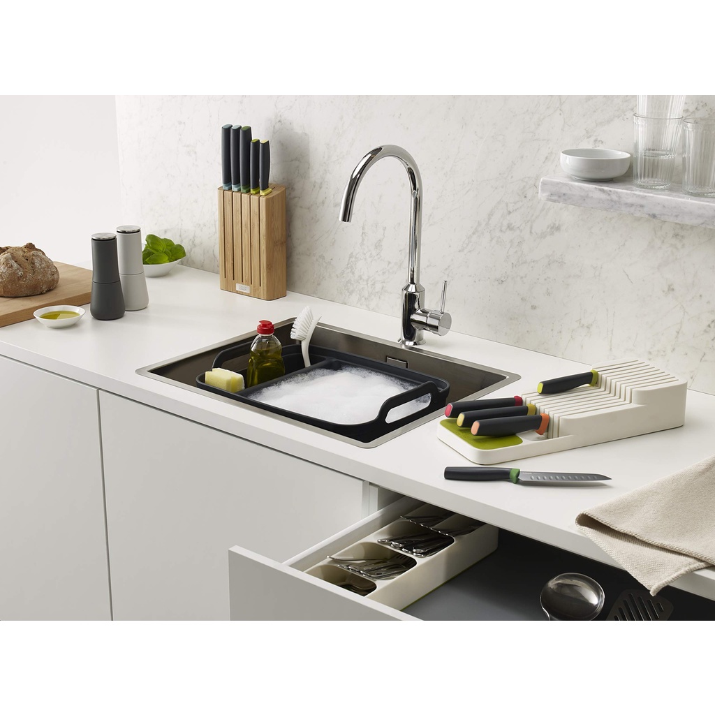 CHẬU RỬA NHÀ BẾP THÔNG MINH JOSEPH JOSEPH 85056, MÀU ĐEN