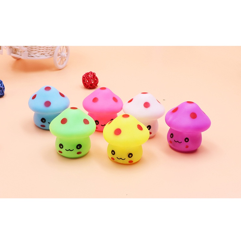 Mới Đèn Ngủ LED Hình Cây Nấm Dễ Thương Cho Bé