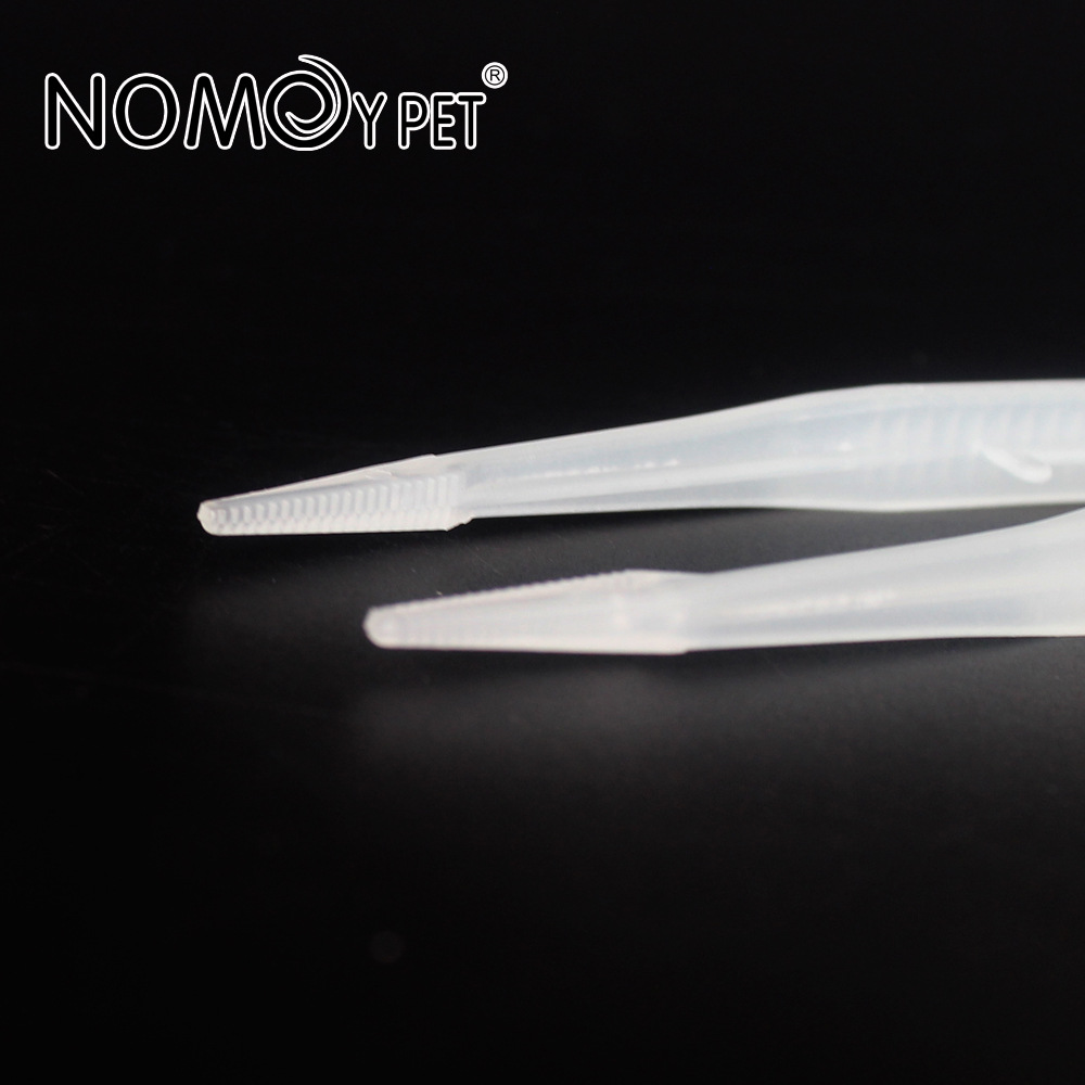Nhíp gắp thức ăn, kẹp gắp thức ăn đầu cong cho bò sát 18cm