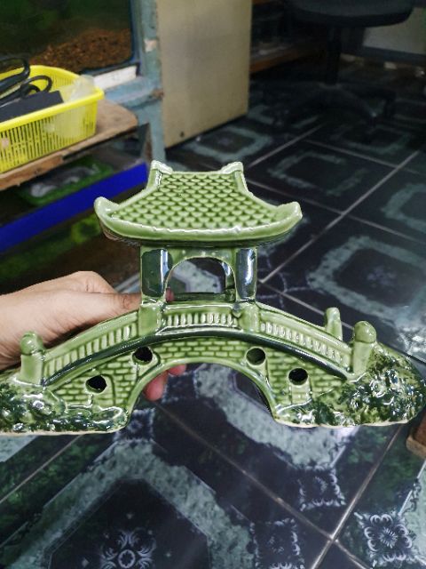 CẦU KIỀU TRANG TRÍ HỒ CÁ NON BỘ 25x7x15cm