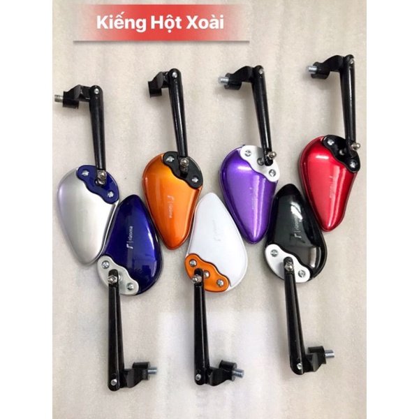 Kính chiếu hậu xe máy kiểu hạt xoài ( 1 cây)