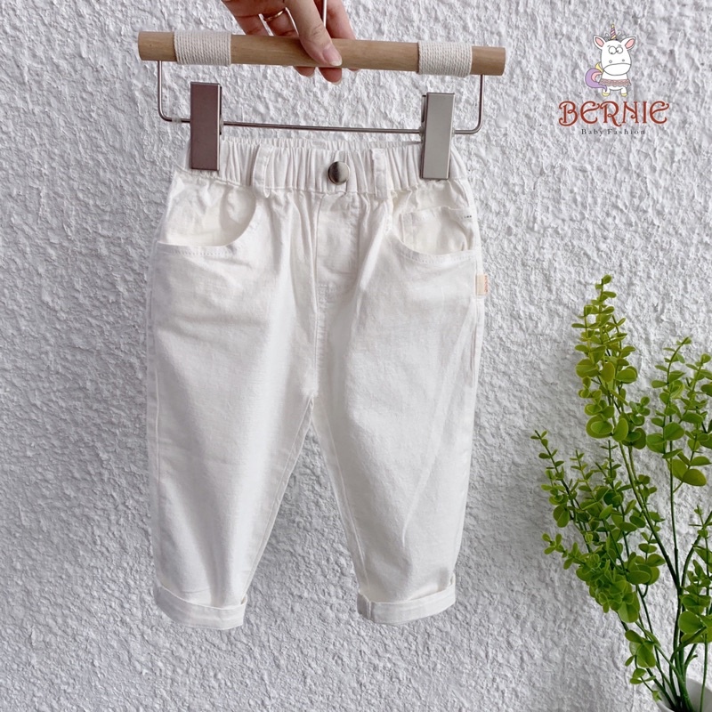 Quần sooc và quần dài chất liệu Linen Unisex  phối đồ cực dễ size cho bé cao từ 80-130cm