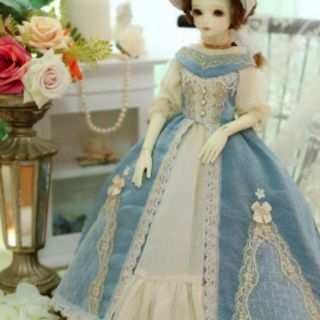 Set đầm quý tộc nữ cho búp bê bjd