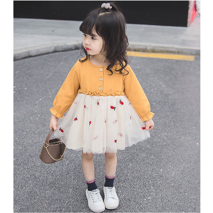 Váy công chúa viền bèo bé gái size 9-15kg VT10?