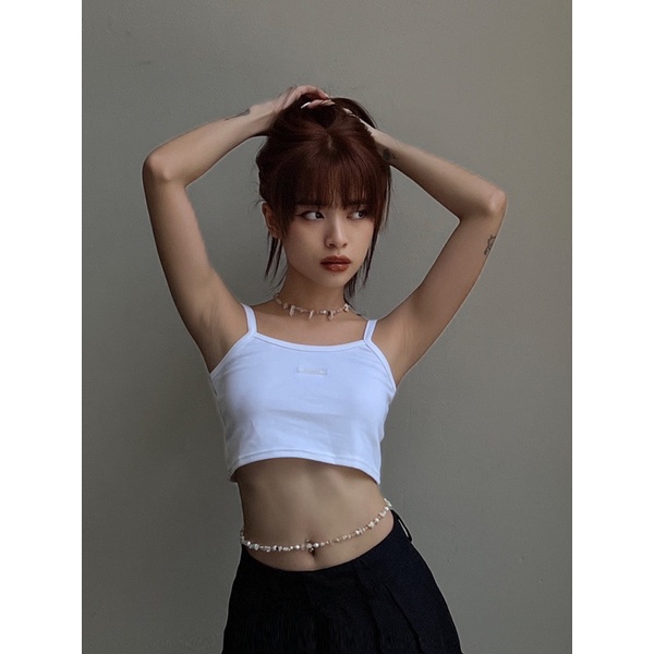 Vòng eo nữ ngọc nước ngọt mix hạt cườm vàng Honniee