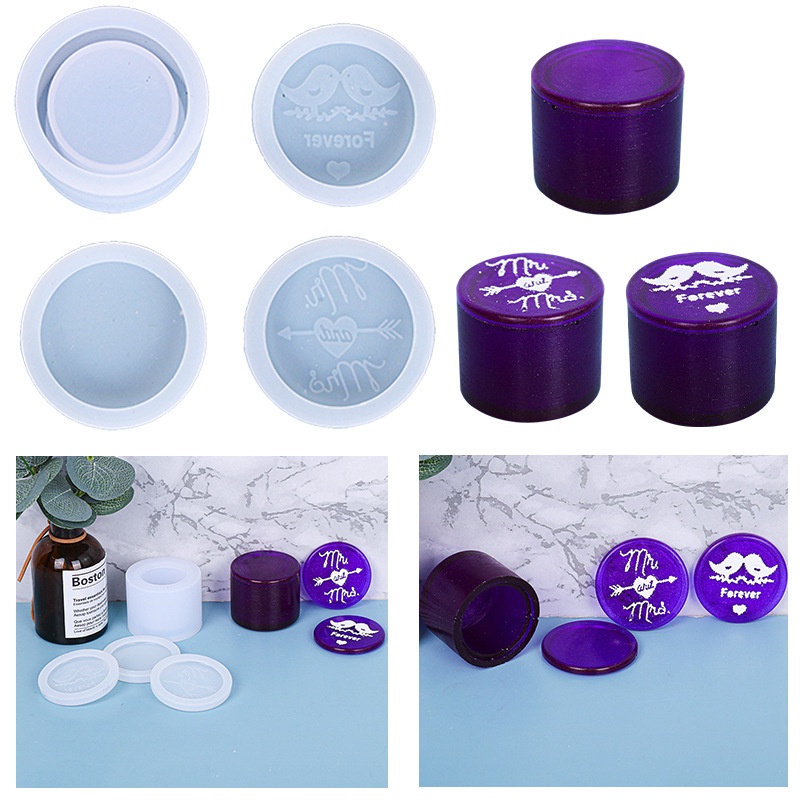 Khuôn Silicon Hộp Đựng Nhẫn Quà Tặng Trang Sức/Vòng Cổ Handmade DIY