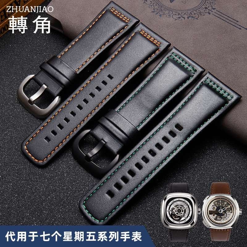 Dây Đeo Bằng Da Thật 28mm Cho Đồng Hồ Seven Fridaies