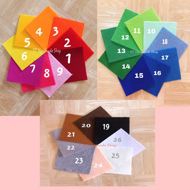 Vải dạ nỉ cứng 90cm*90cm