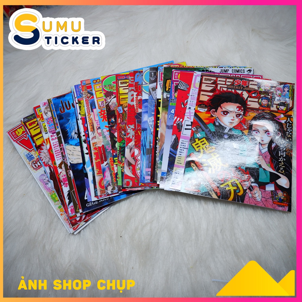 Set 40 tấm dán tường phong cách Manga Anime  - Manga Anime Wall Collage - Cán bảo vệ hình ảnh - Sẵn keo
