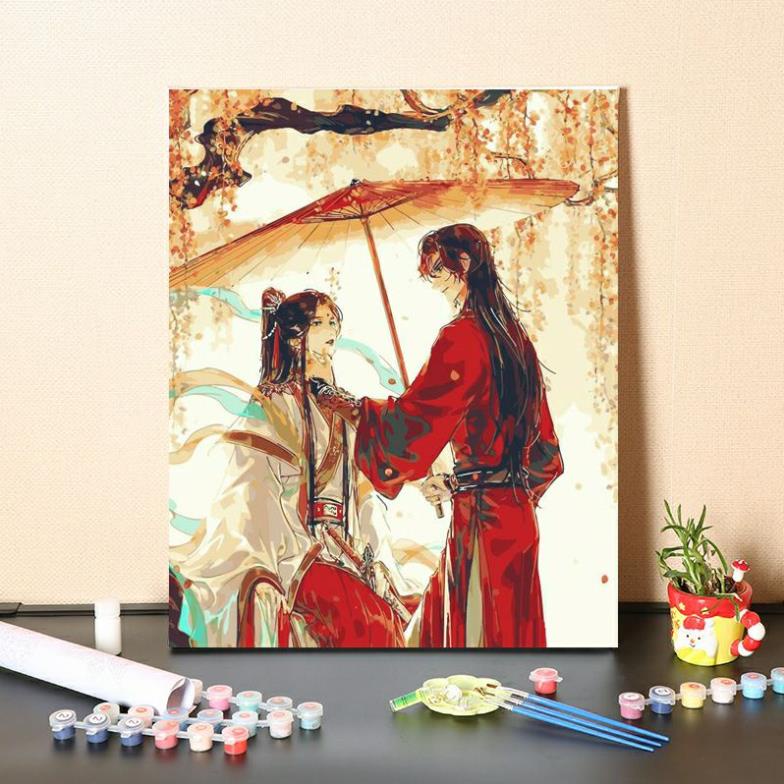 Order tranh tô màu số hoá Thiên quan tứ phúc Ma đạo tổ sư Tạ Liên - Hoa Thành Ngụy Vô Tiện - Lam Vong Cơ