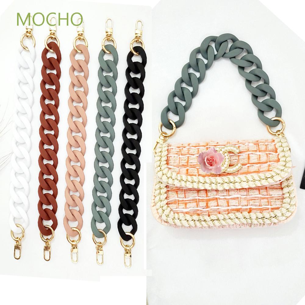 Dây Xích Đeo Túi Xách Bằng Nhựa Acrylic Trong Suốt Nhiều Màu Sắc Thời Trang