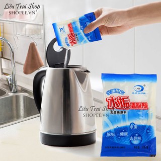 Bột tẩy cặn vôi can xi ấm siêu tốc ấm đun nước  acid citric  axít chanh 50g