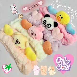 Băng đô co giãn make up rửa mặt trái tim động vật xinh xắn cute tiện dụng phụ kiện tóc dễ thương cài tóc nữ