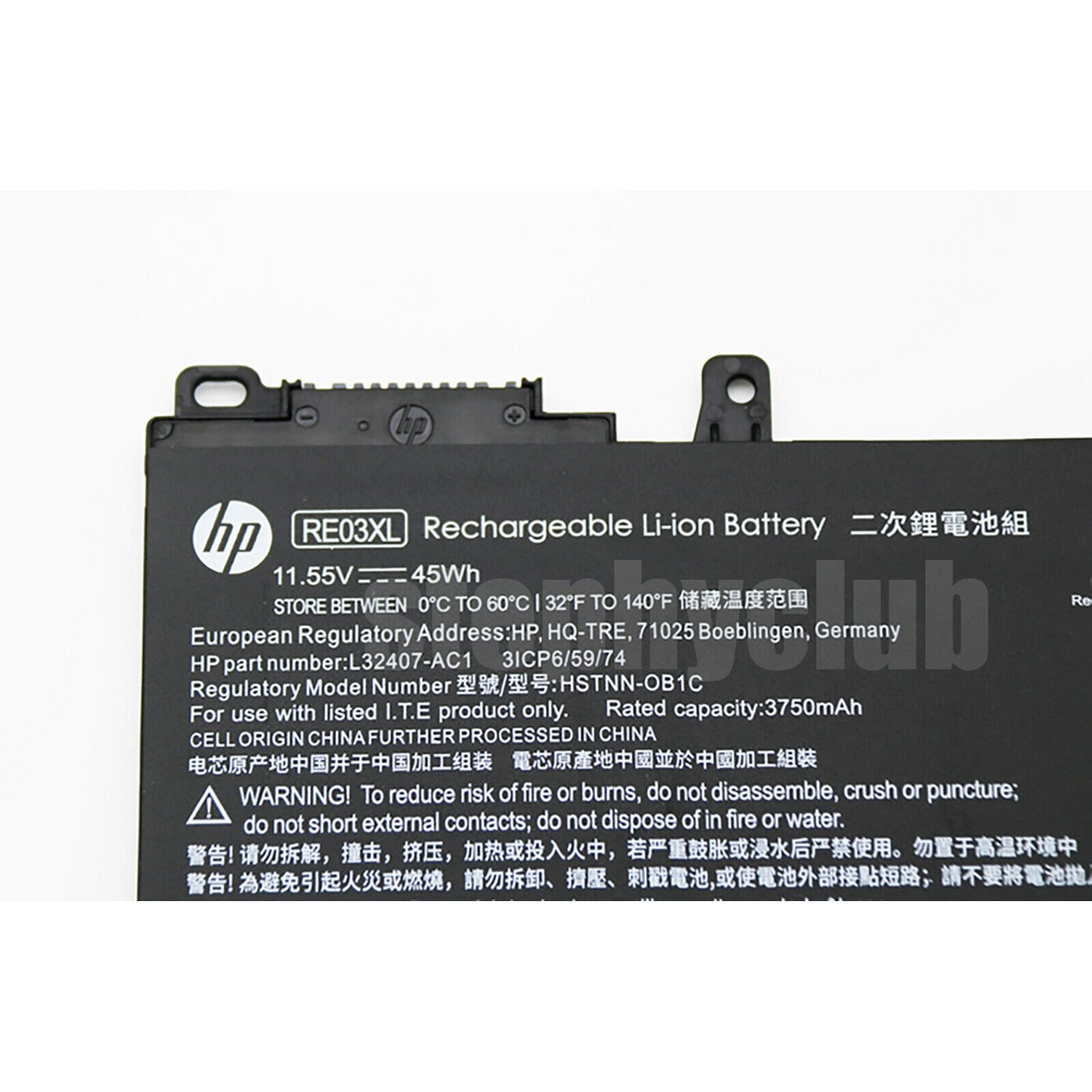 Pin Laptop HP ProBook 430 440 450 445 G6 G7 Pro 13 G2 HSTNN-DB9A RE03XL ( Pin ZIN )