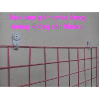 Lưới sắt mầu hồng trang trí (45x70)cm