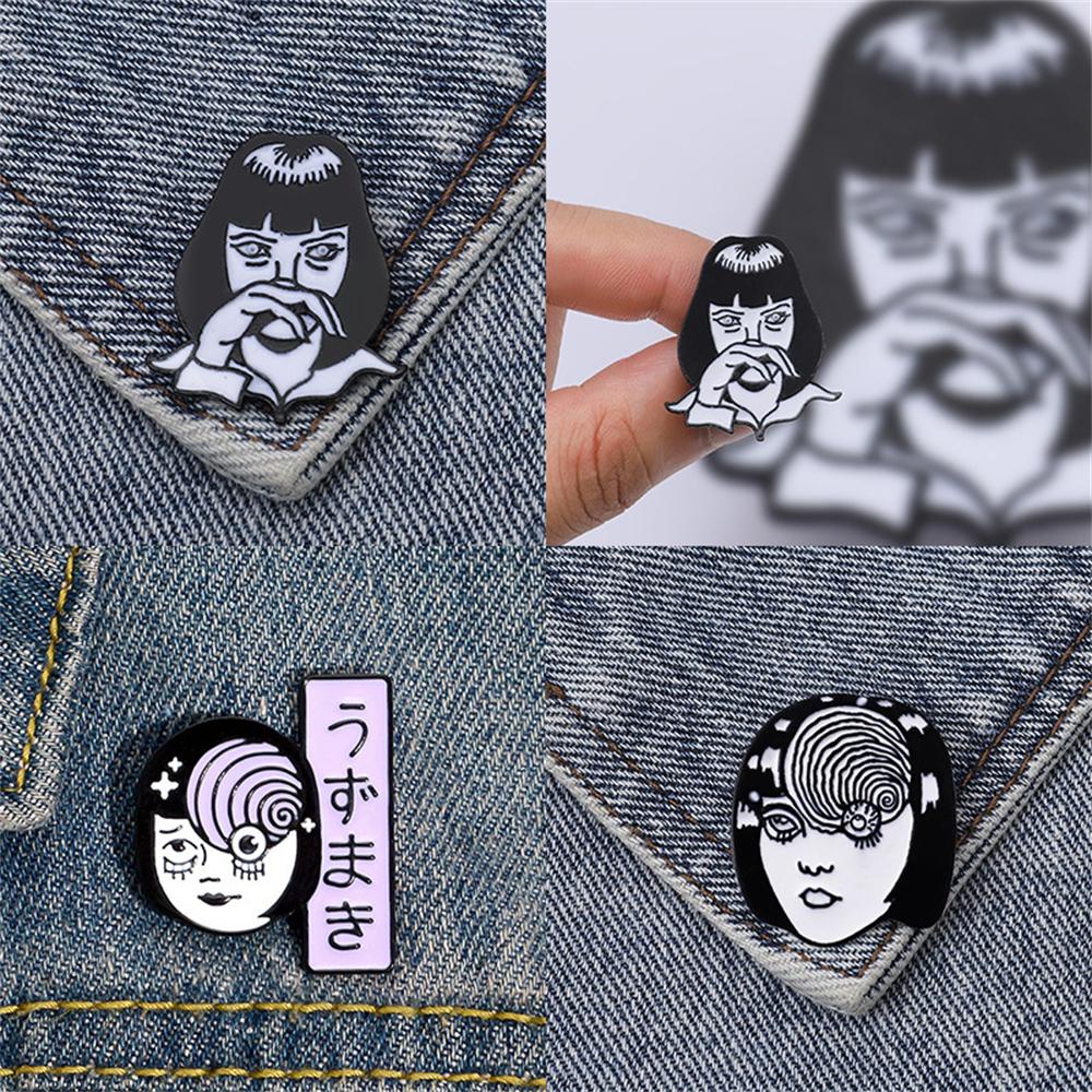 Huy Hiệu Cài Áo Hình Nhân Vật Hoạt Hình AUGUSTINA Junji Ito Corsage Kawakami Tomie Horrific Picasso