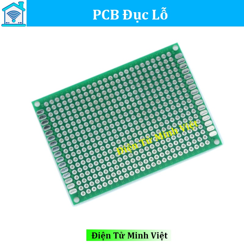 PCB 5x7cm Loại Tốt Phủ Xanh ( PCB Đục Lỗ )