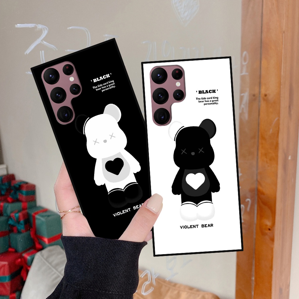 Ốp lưng Samsung S22 5G / S22 Plus 5G / S22+ 5G / S22 Ultra 5G in hình họa tiết Mountain, Be@rbrick dễ thương (T13 - T18)