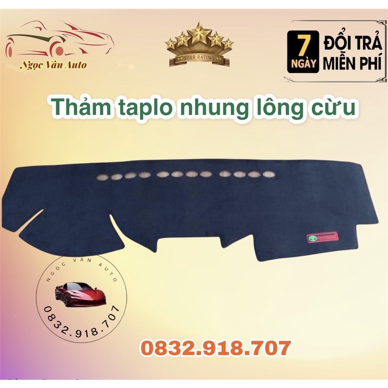 Thảm Taplo nhung Fortuner 2007 - 2016 NHUNG CAO CẤP