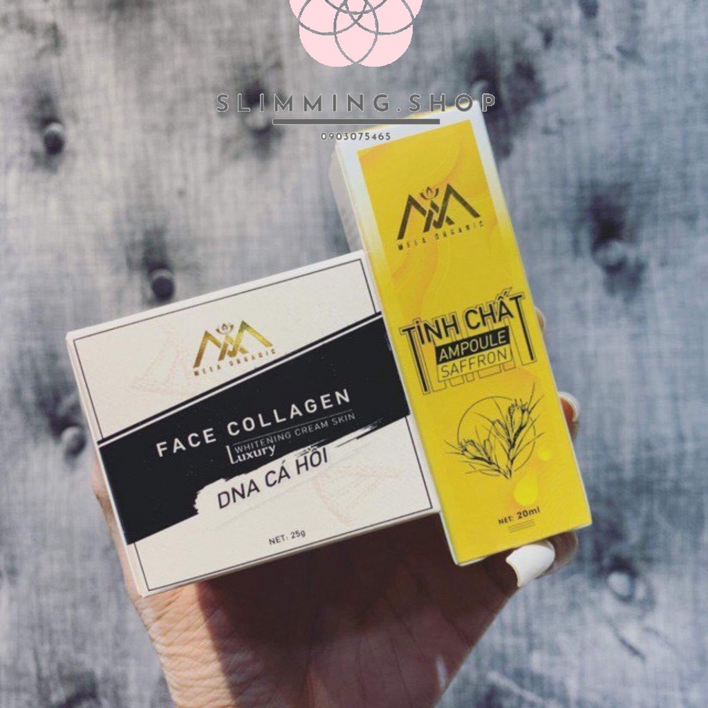 COMBO KEM FACE ADN CÁ HỒI & TINH CHẤT AMRONE SAFFRON ( chính hãng 100%) _CHÍNH HÃNG100%