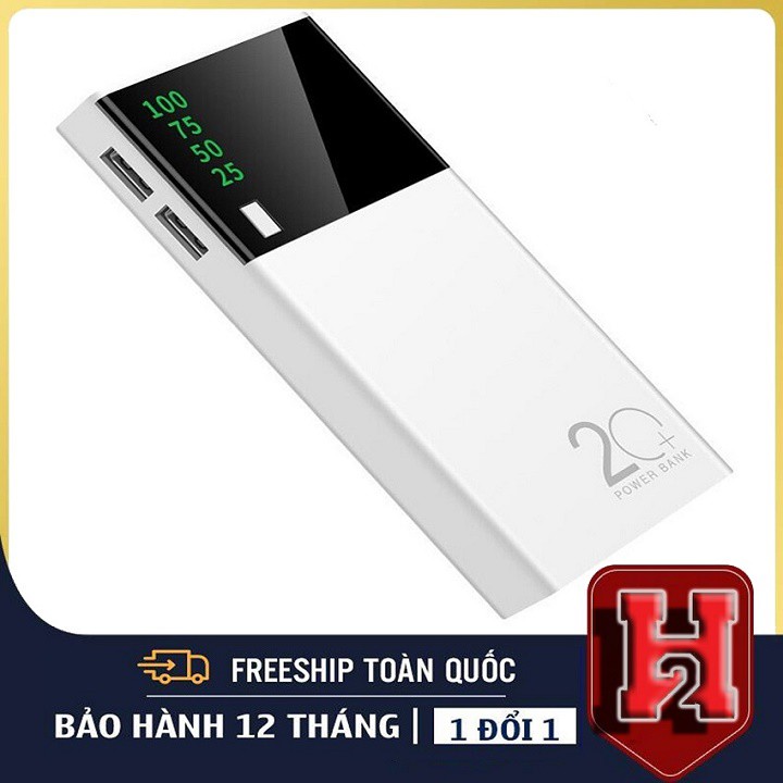 [Siêu Sale]🍁Sạc Dự Phòng 30000 mAh 2 Cổng USB Sạc Nhanh, Nhỏ Gọn Tiện Lợi🍁