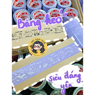 Băng keo gói hàng họa tiết hoạt hình dễ thương