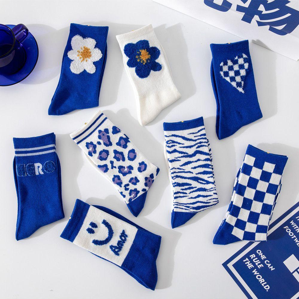 Vớ Nữ Họa Tiết Da Báo Và Mặt Cười Sáng Tạo