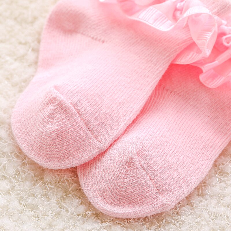 Vớ Cotton Cổ Thấp Phối Ren Thời Trang Xuân Hè Xinh Xắn Cho Bé Gái