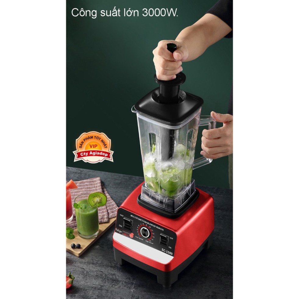 [Hàng Chính Hãng] Máy xay sinh tố Kenwood Châu Âu công suất 3000w siêu mạnh- Bảo Hành 24 Tháng