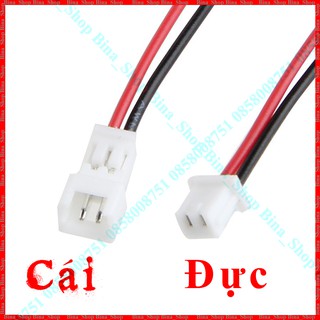 Cáp JST 2pin 100mm đực cái