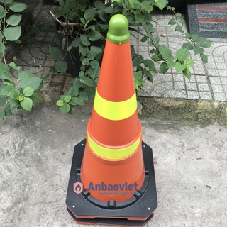 Cọc tiêu giao thông, cọc phân làn đường hình chóp nón cao 63cm