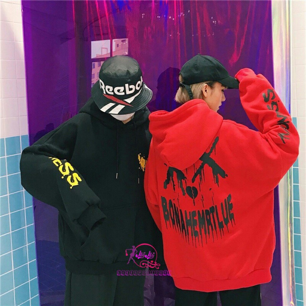 Áo hoodie nỉ tốt MADNESS Màu đen/đỏ - Kèm ảnh thật | BigBuy360 - bigbuy360.vn