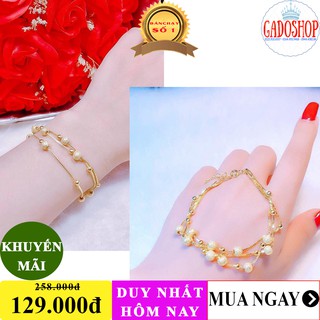 [GIÁ CỨC SỐC] Lắc tay nữ mạ vàng 18k Gadoshop VL01101911- đeo đi làm công sở cực đẹp