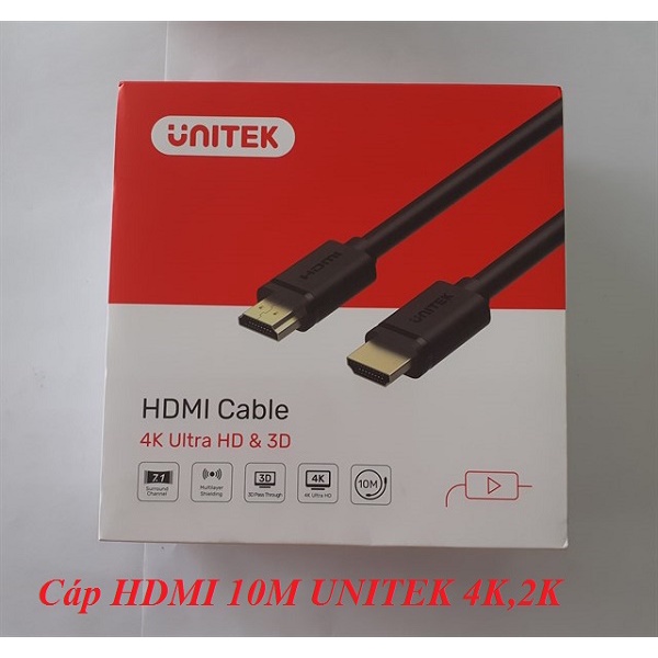 Cáp HDMI 1.4 dài 10M, 15M, 20m, 25M Unitek chính hãng 4K, 2K cao cấp