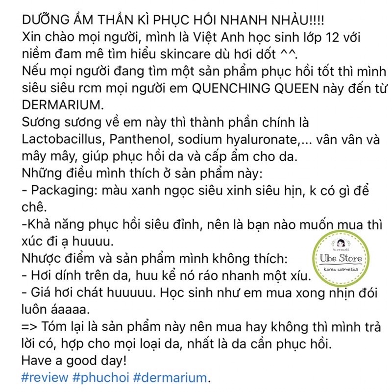 TINH CHẤT (SERUM) DERMARIUM (các loại)