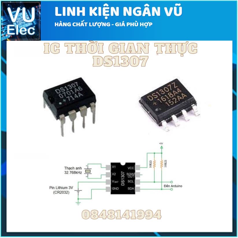 DS1307 IC Thời Gian Thực